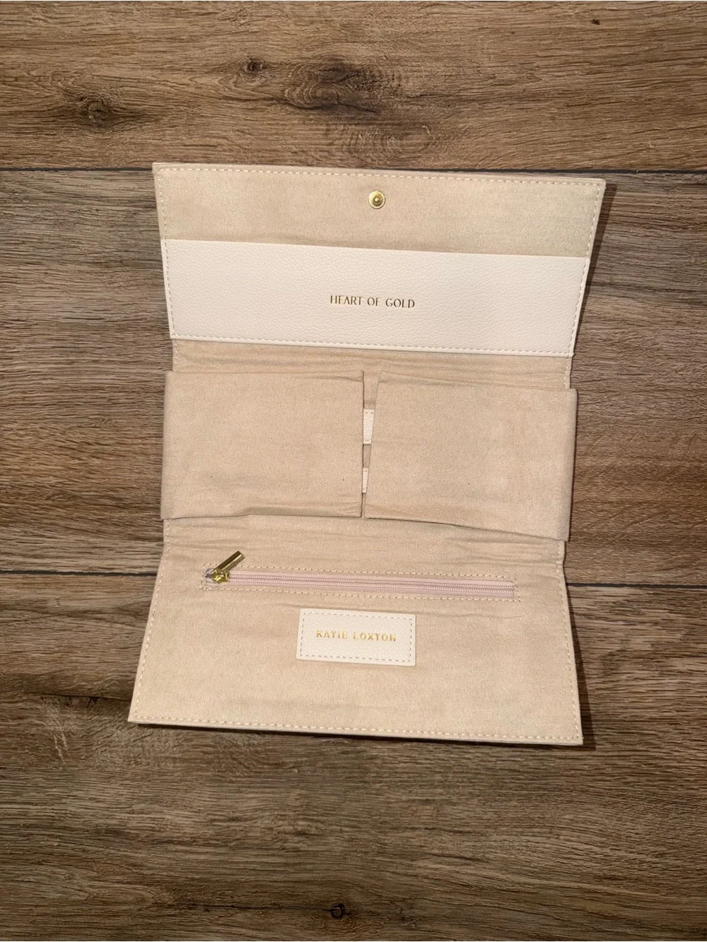 Katie Loxton Cream Leather Jewelry Holder